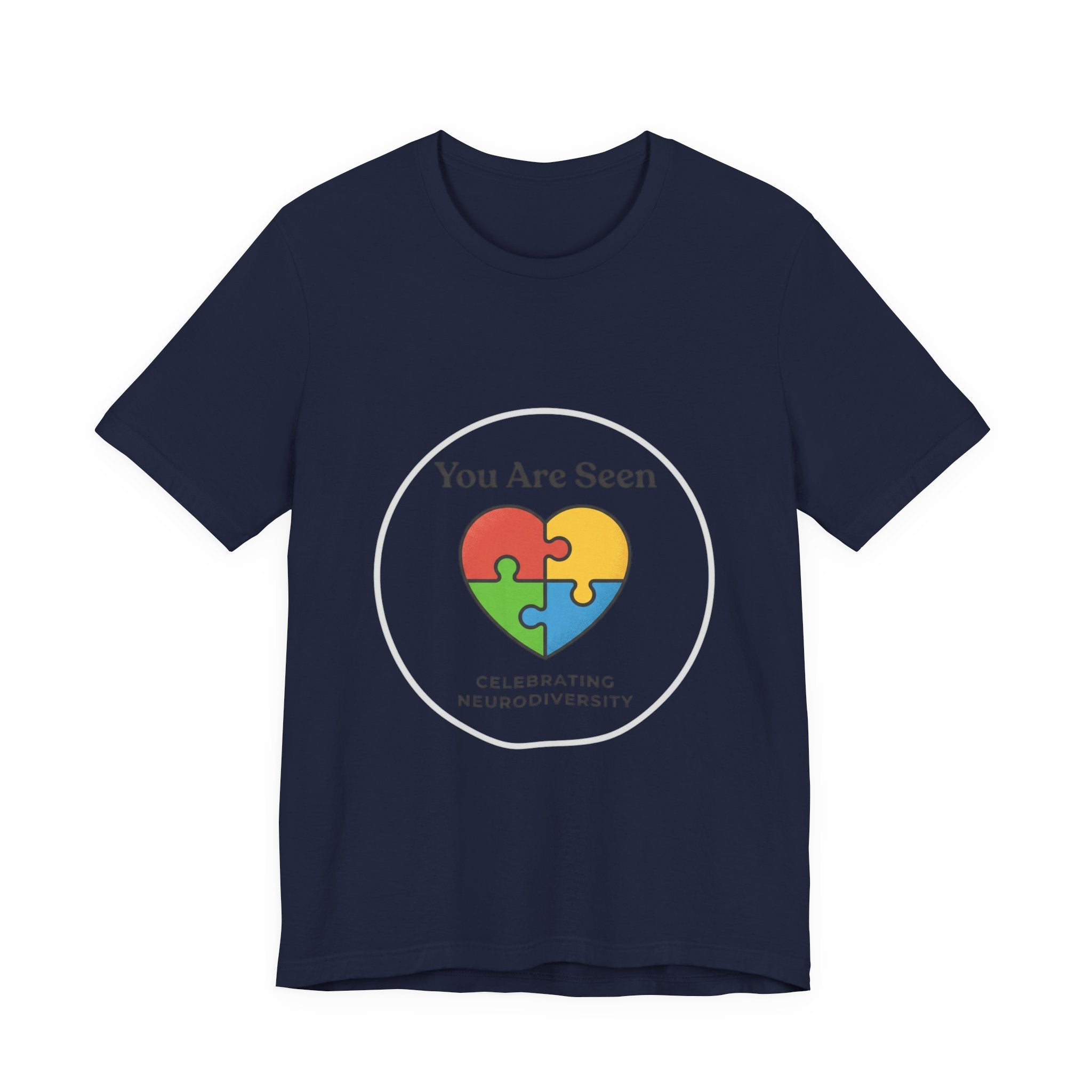 You Are Seen Heart Puzzle Tee | Neurodiversity, Autistic Pride