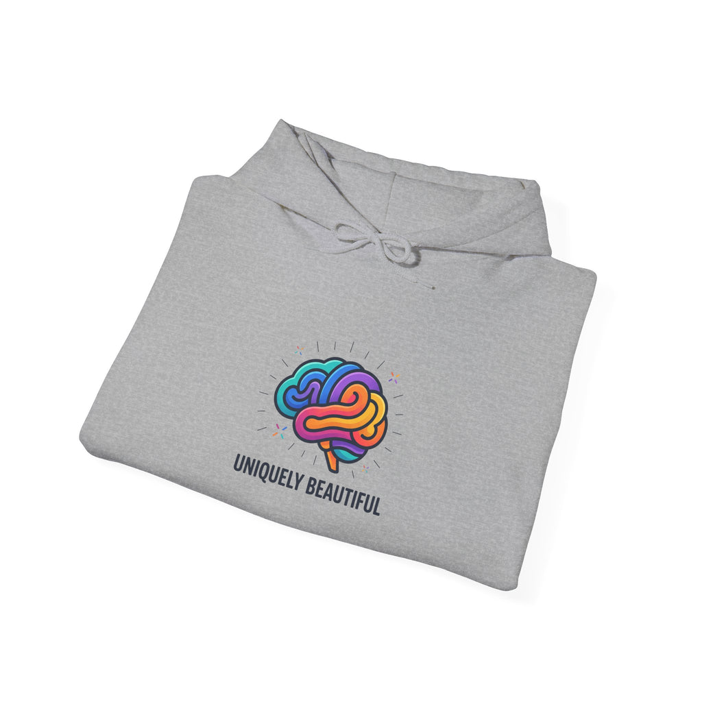 Uniquely Beautiful Hoodie | autistic pride, neurodiversity affirming