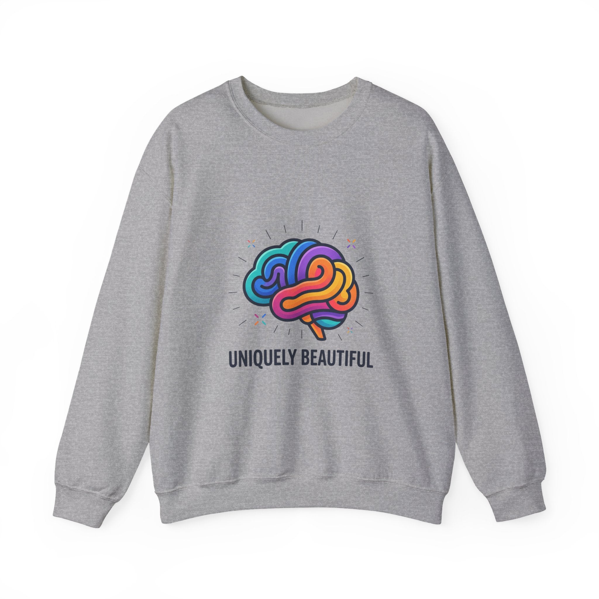 Uniquely Beautiful Sweatshirt, neurodiversity autistic pride, affirming identity