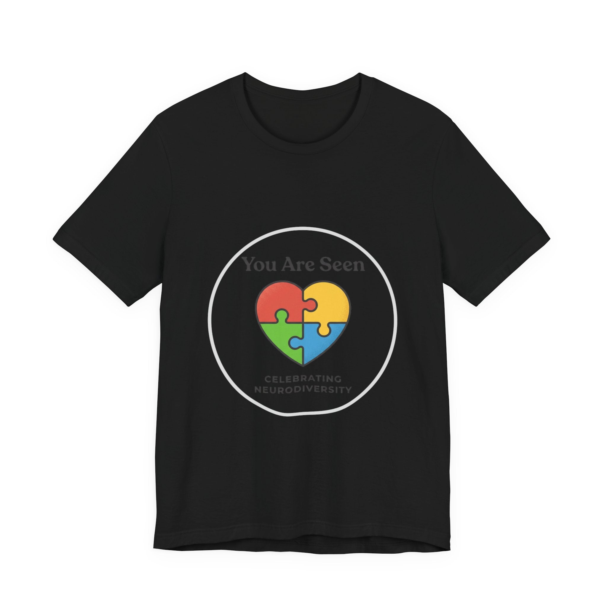 You Are Seen Heart Puzzle Tee | Neurodiversity, Autistic Pride