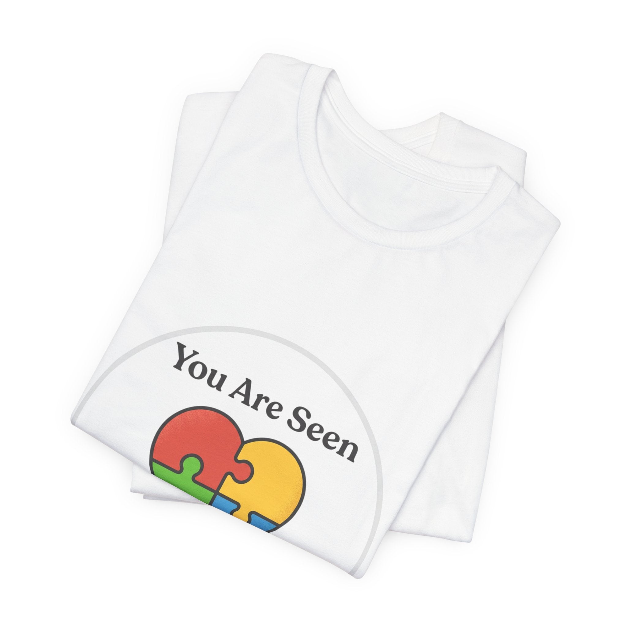 You Are Seen Heart Puzzle Tee | Neurodiversity, Autistic Pride