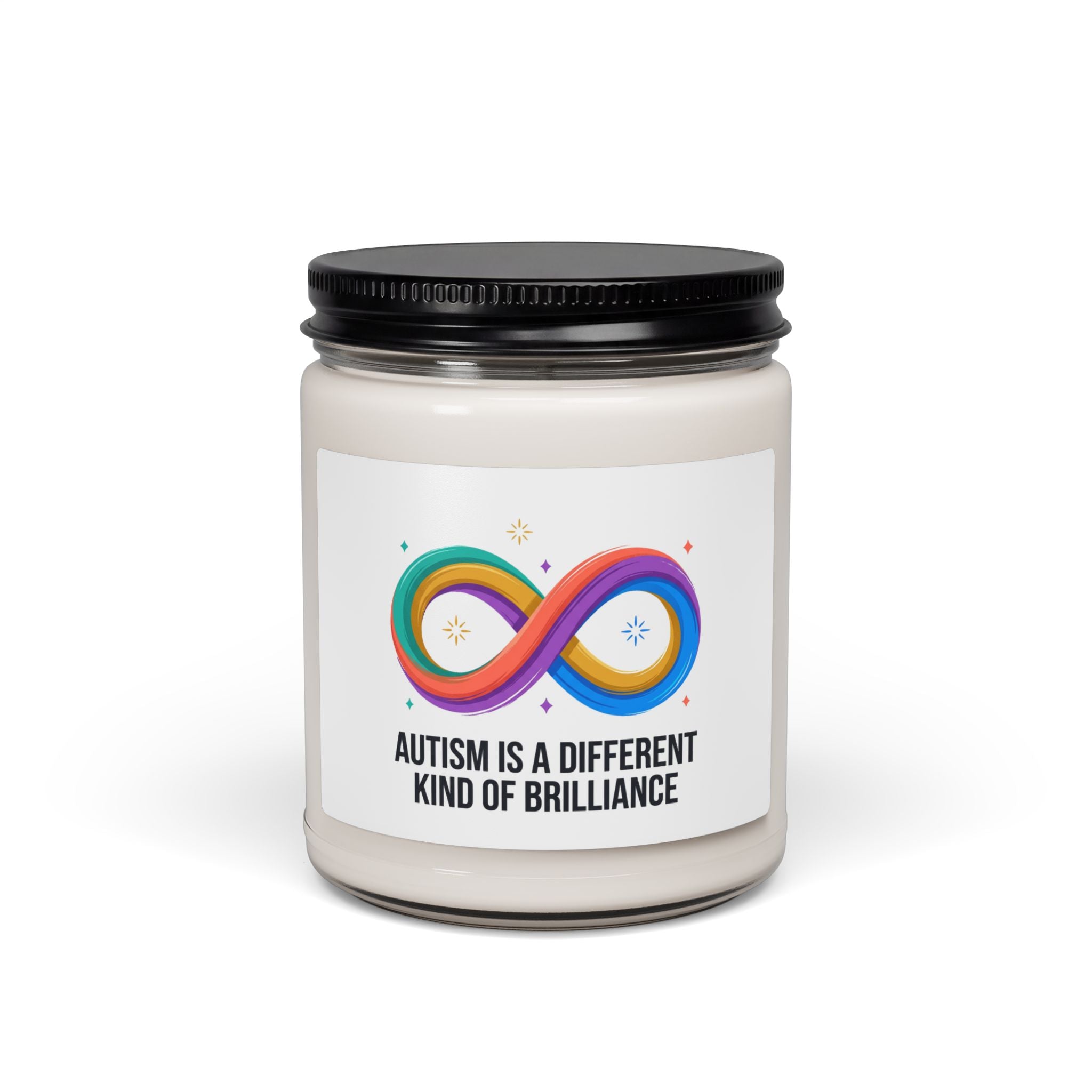 Autism Is a Different Kind of Brilliance Candle, Soy, Neurodiversity Pride, Sensory-Friendly