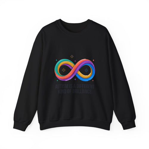 Autism Is a Different Kind of Brilliance Sweatshirt | autistic pride, neurodiversity affirming
