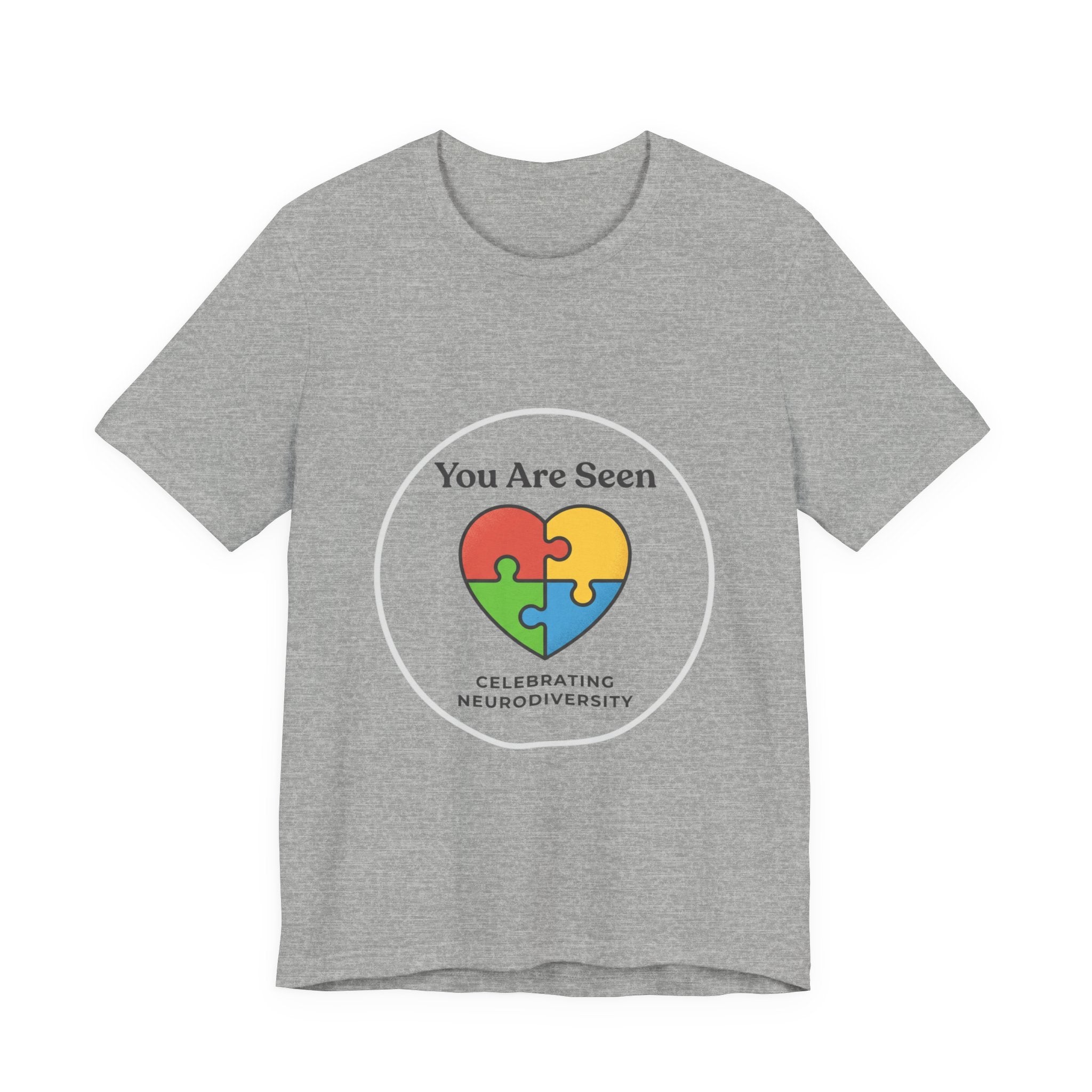 You Are Seen Heart Puzzle Tee | Neurodiversity, Autistic Pride