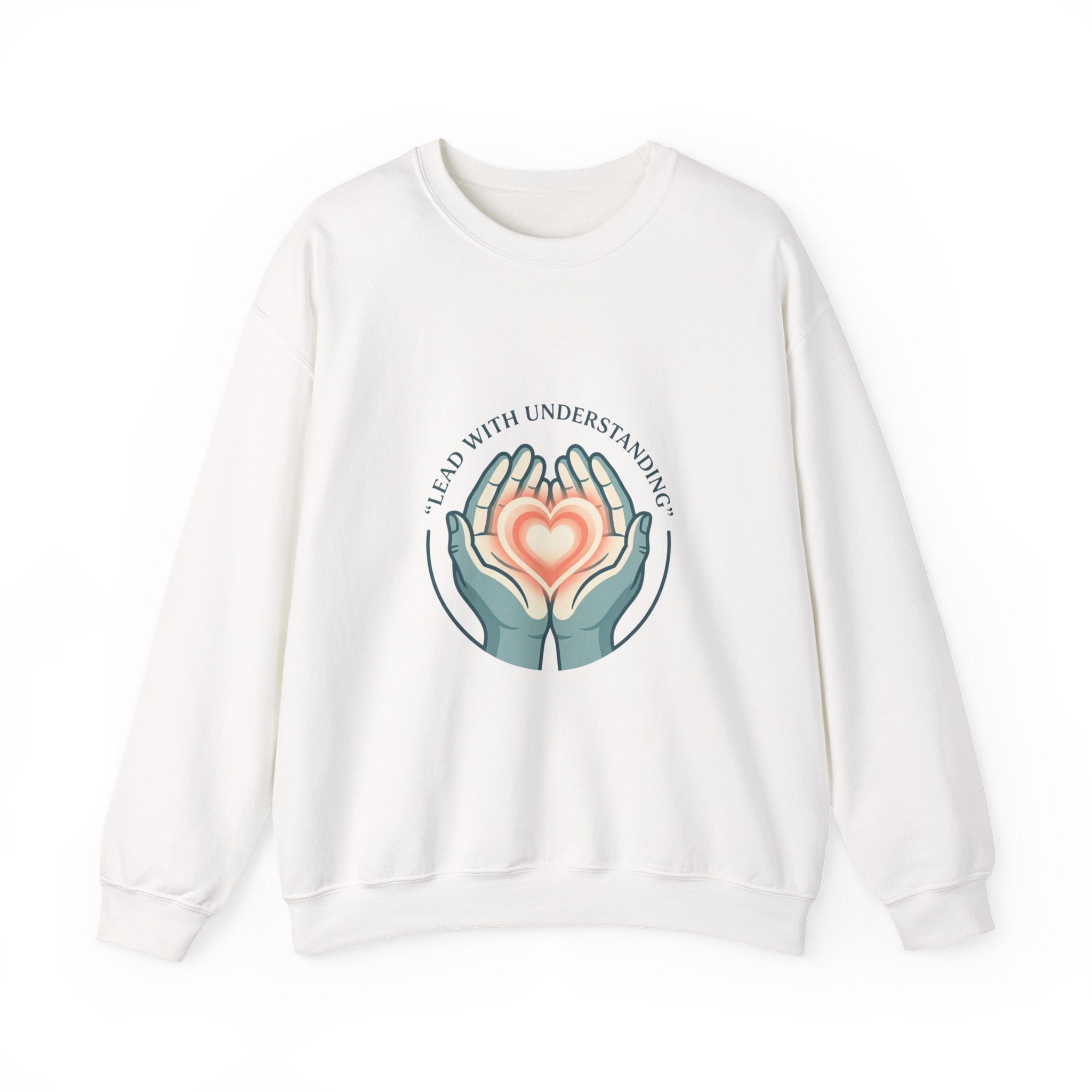 Lead with Understanding Crewneck Sweatshirt | autistic pride, neurodiversity affirming