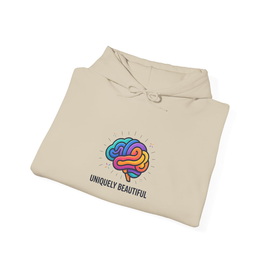 Uniquely Beautiful Hoodie | autistic pride, neurodiversity affirming
