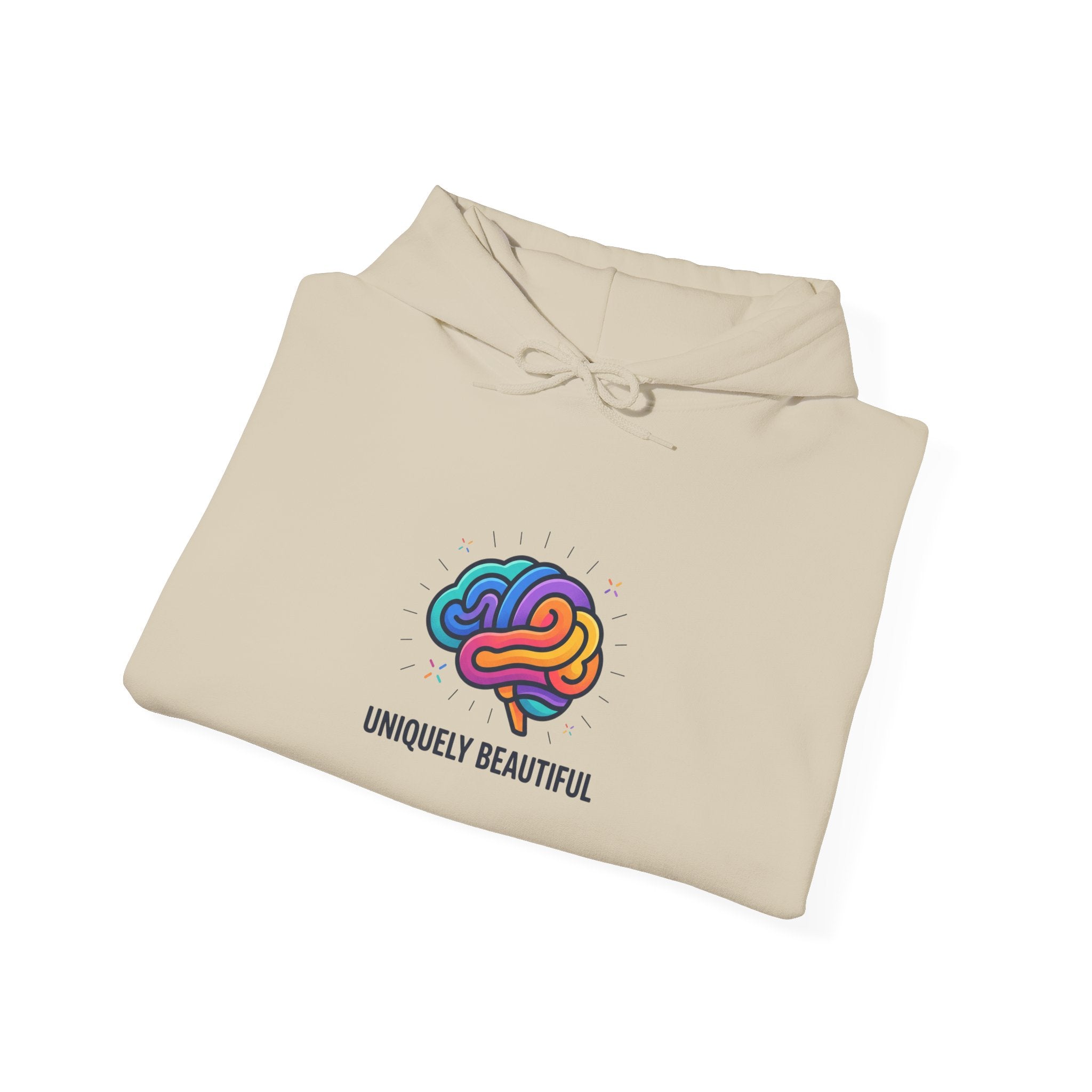Uniquely Beautiful Hoodie | autistic pride, neurodiversity affirming
