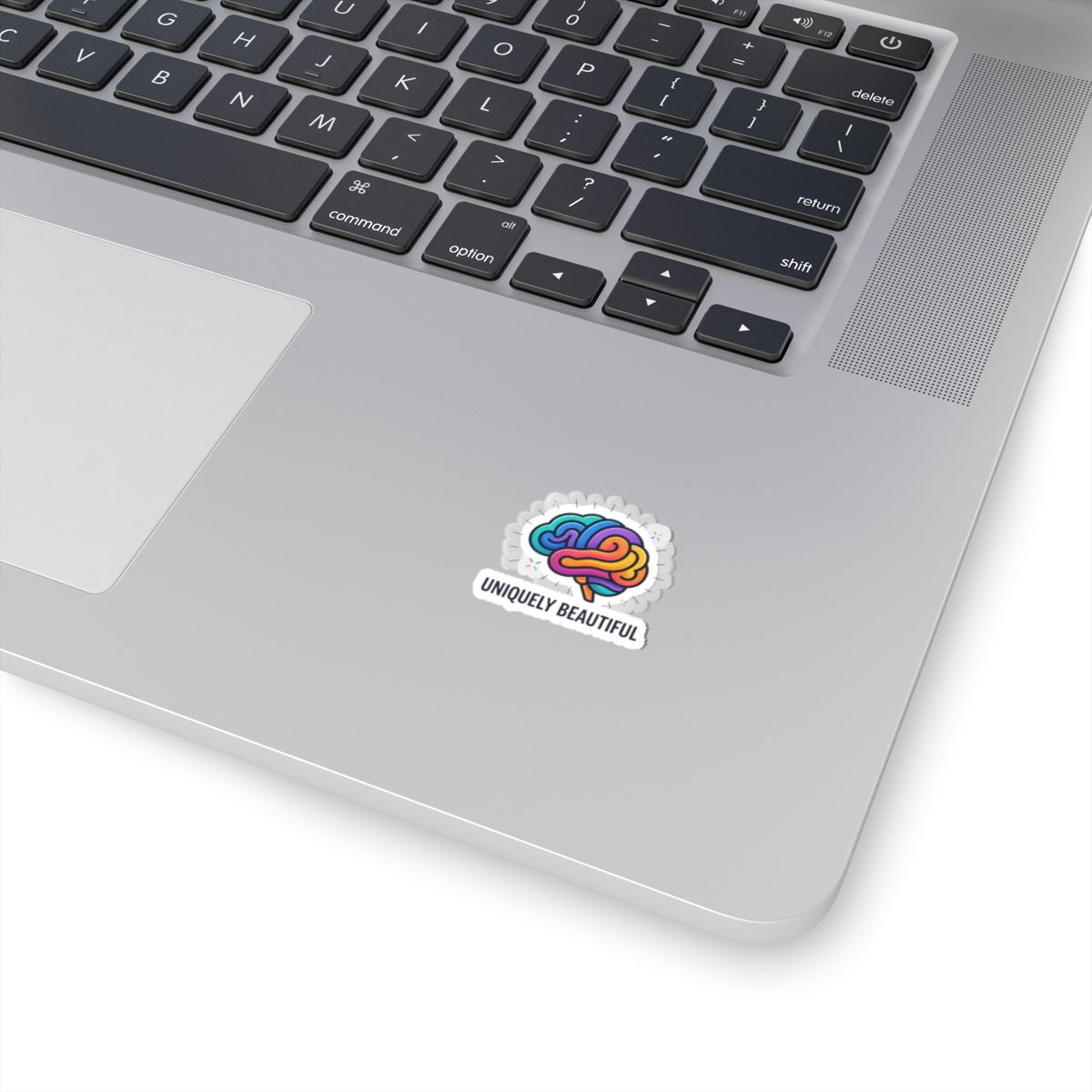 Uniquely Beautiful Brain Kiss-Cut Stickers | neurodiversity, autistic pride