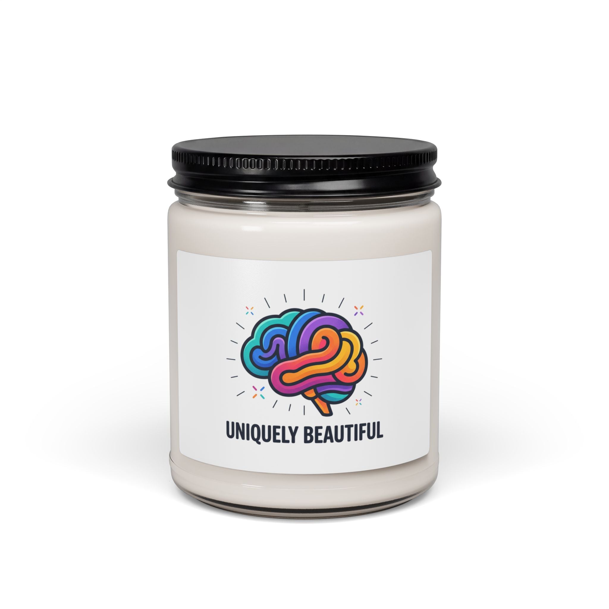 Uniquely Beautiful Soy Candle, Neurodiversity Pride | Sensory-Friendly, Autistic Pride