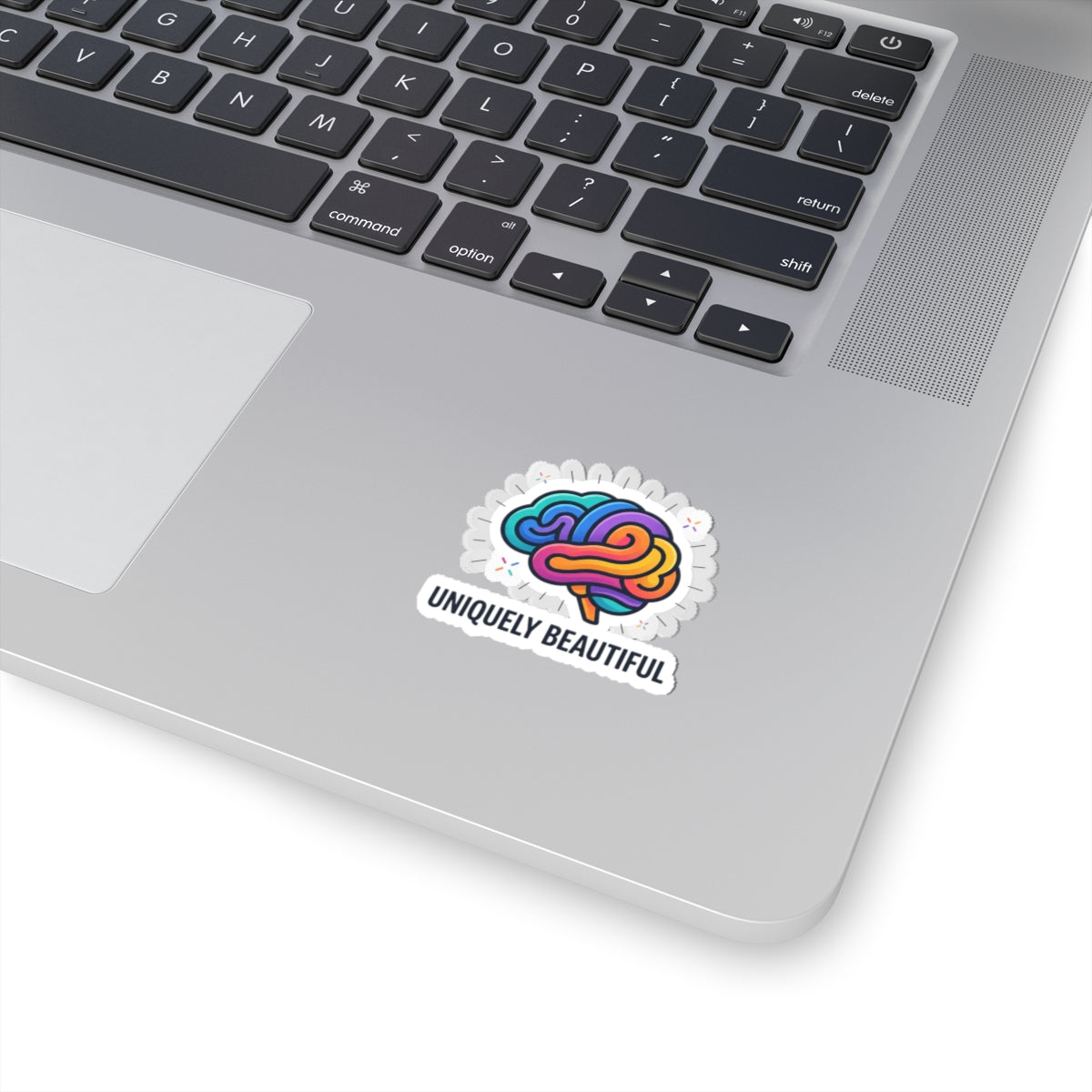 Uniquely Beautiful Brain Kiss-Cut Stickers | neurodiversity, autistic pride