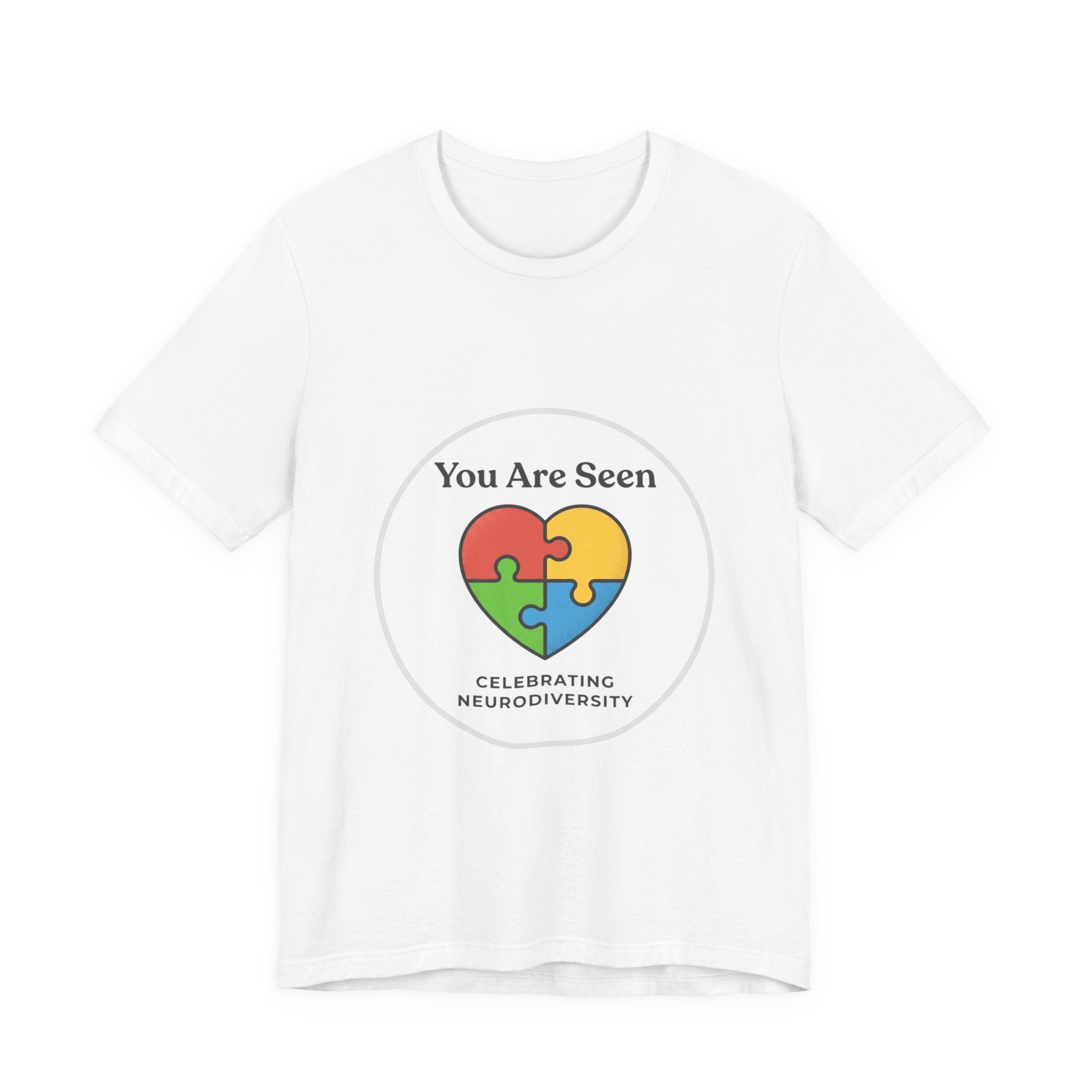 You Are Seen Heart Puzzle Tee | Neurodiversity, Autistic Pride