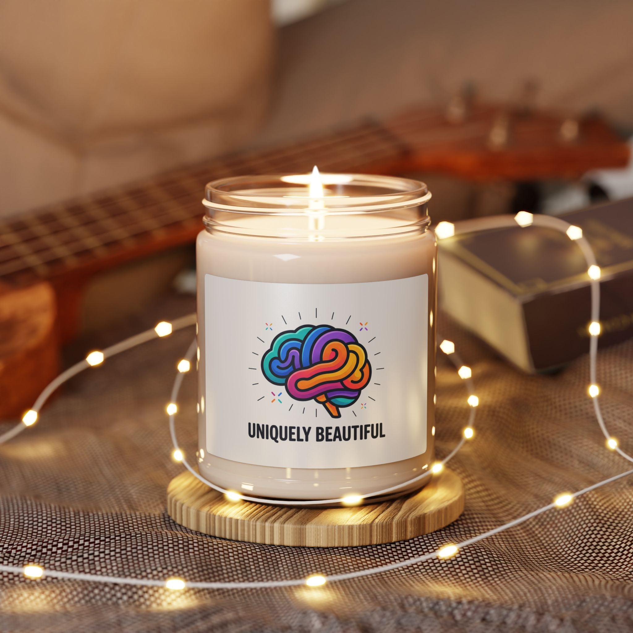 Uniquely Beautiful Soy Candle, Neurodiversity Pride | Sensory-Friendly, Autistic Pride