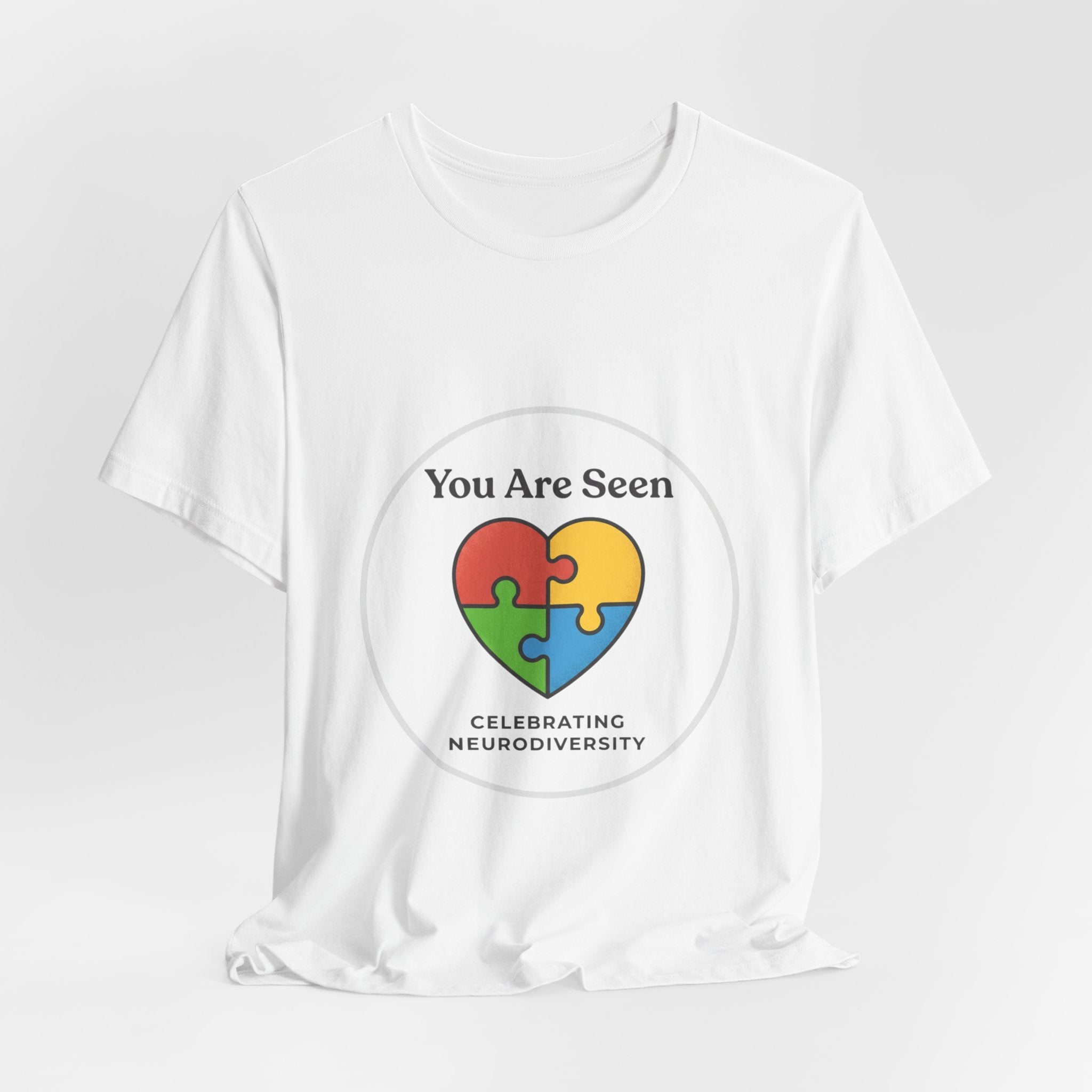 You Are Seen Heart Puzzle Tee | Neurodiversity, Autistic Pride