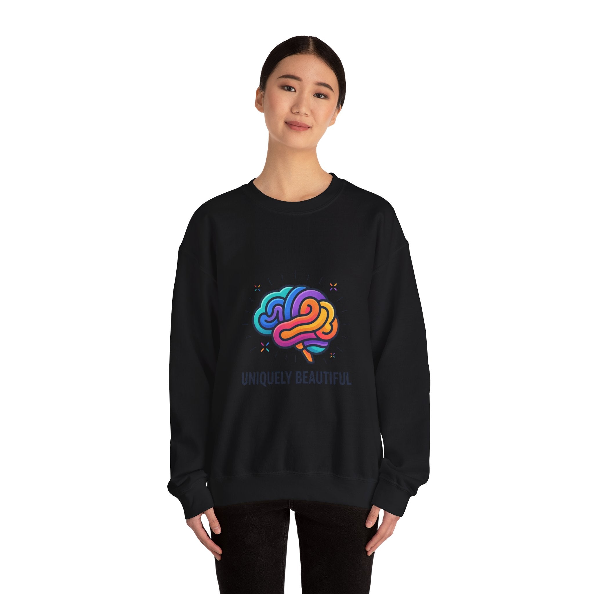 Uniquely Beautiful Sweatshirt, neurodiversity autistic pride, affirming identity