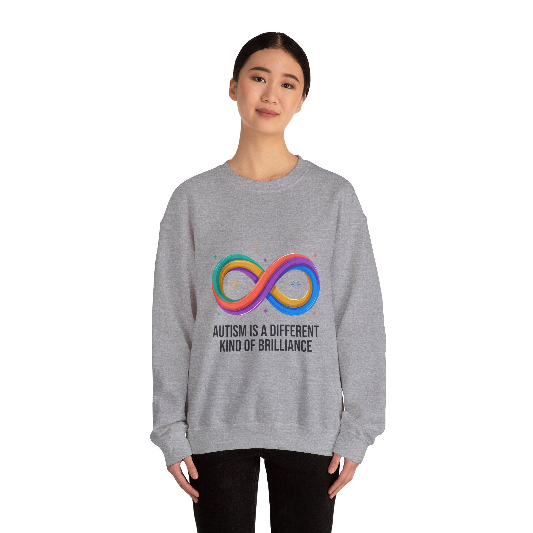 Autism Is a Different Kind of Brilliance Sweatshirt | autistic pride, neurodiversity affirming