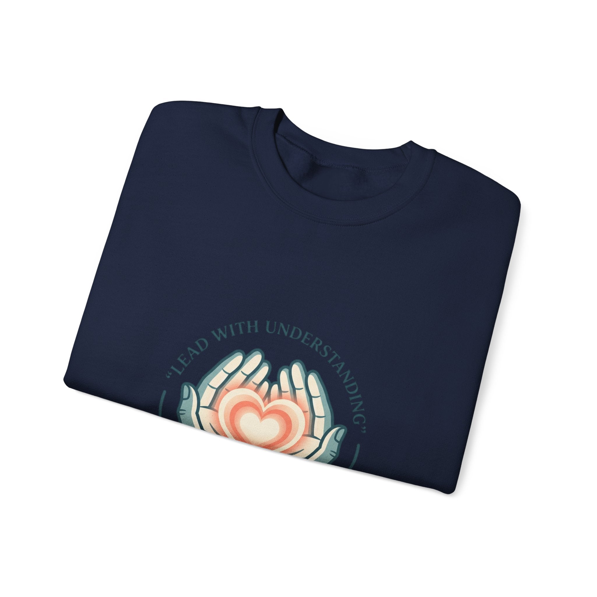 Lead with Understanding Crewneck Sweatshirt | autistic pride, neurodiversity affirming