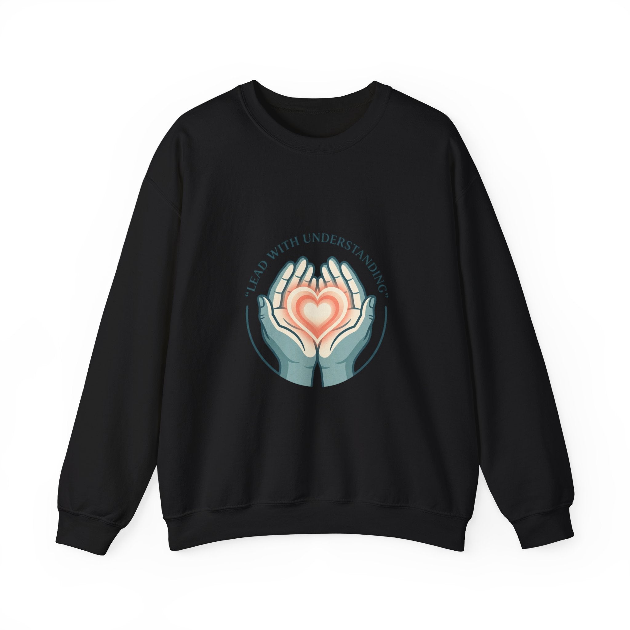 Lead with Understanding Crewneck Sweatshirt | autistic pride, neurodiversity affirming