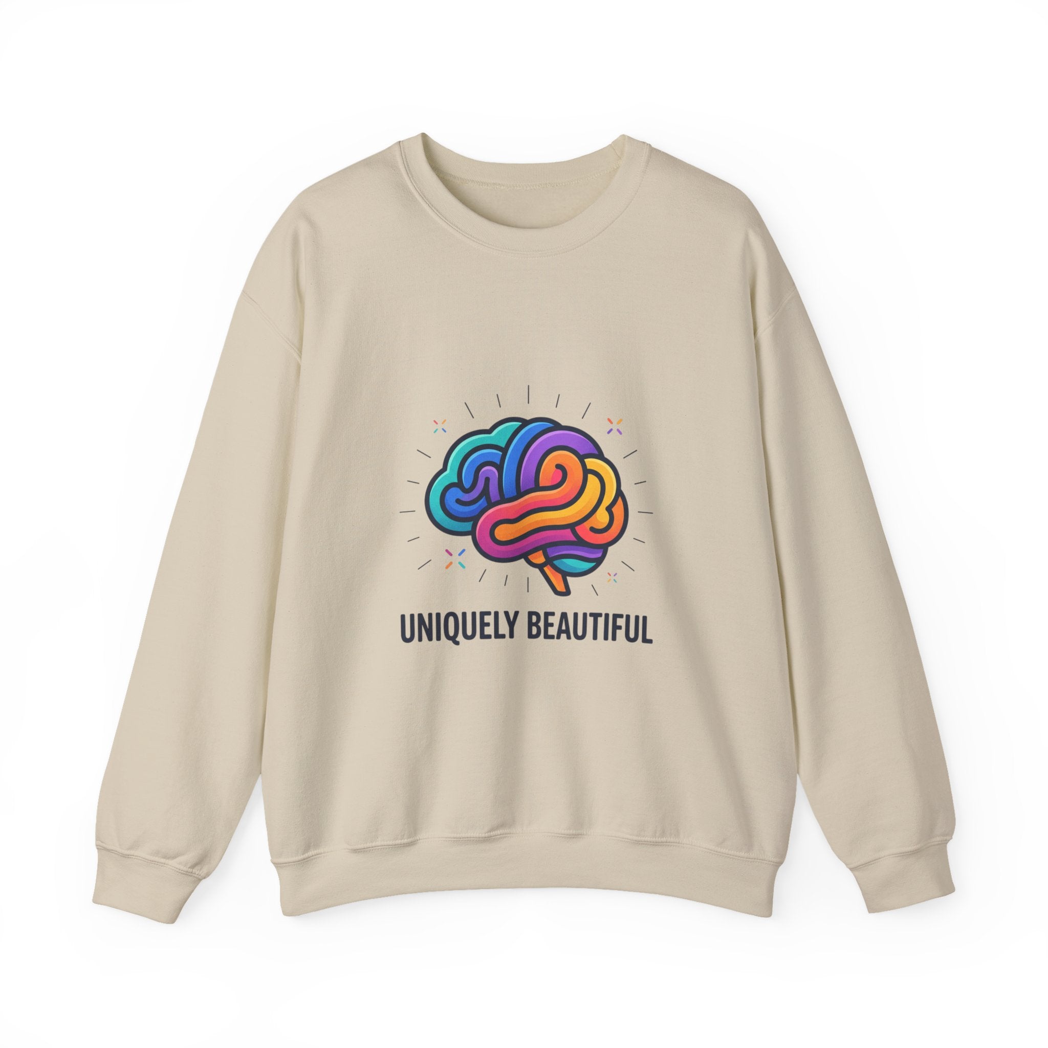 Uniquely Beautiful Sweatshirt, neurodiversity autistic pride, affirming identity
