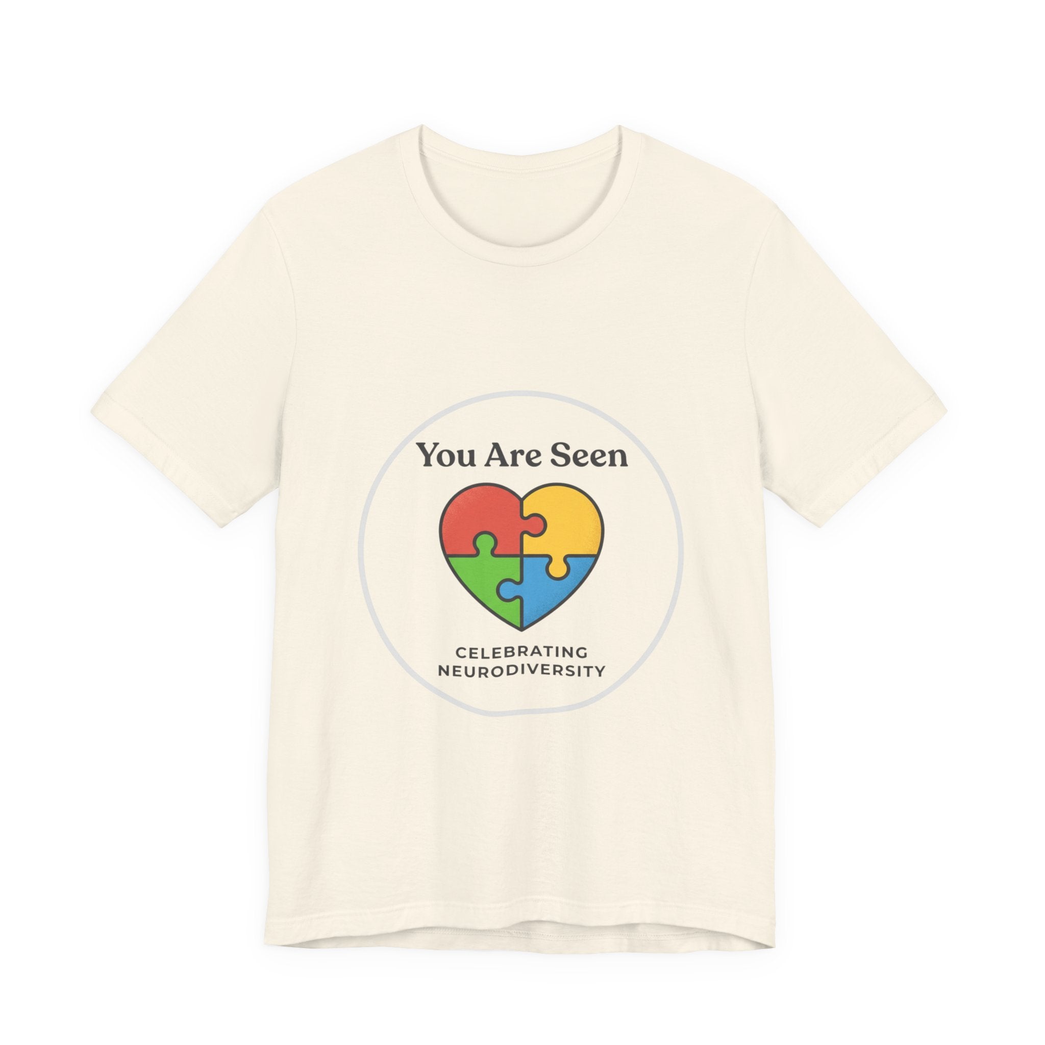 You Are Seen Heart Puzzle Tee | Neurodiversity, Autistic Pride