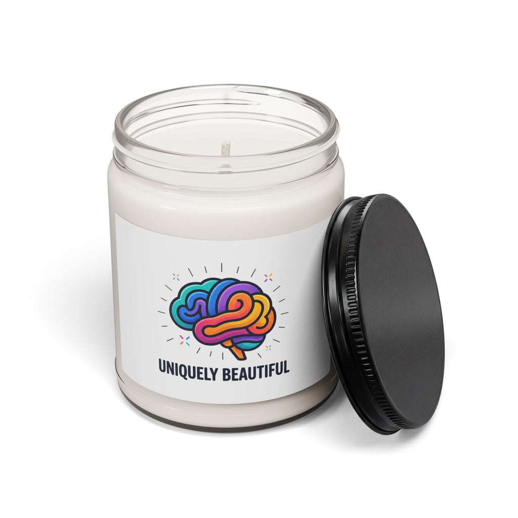 Uniquely Beautiful Soy Candle, Neurodiversity Pride | Sensory-Friendly, Autistic Pride