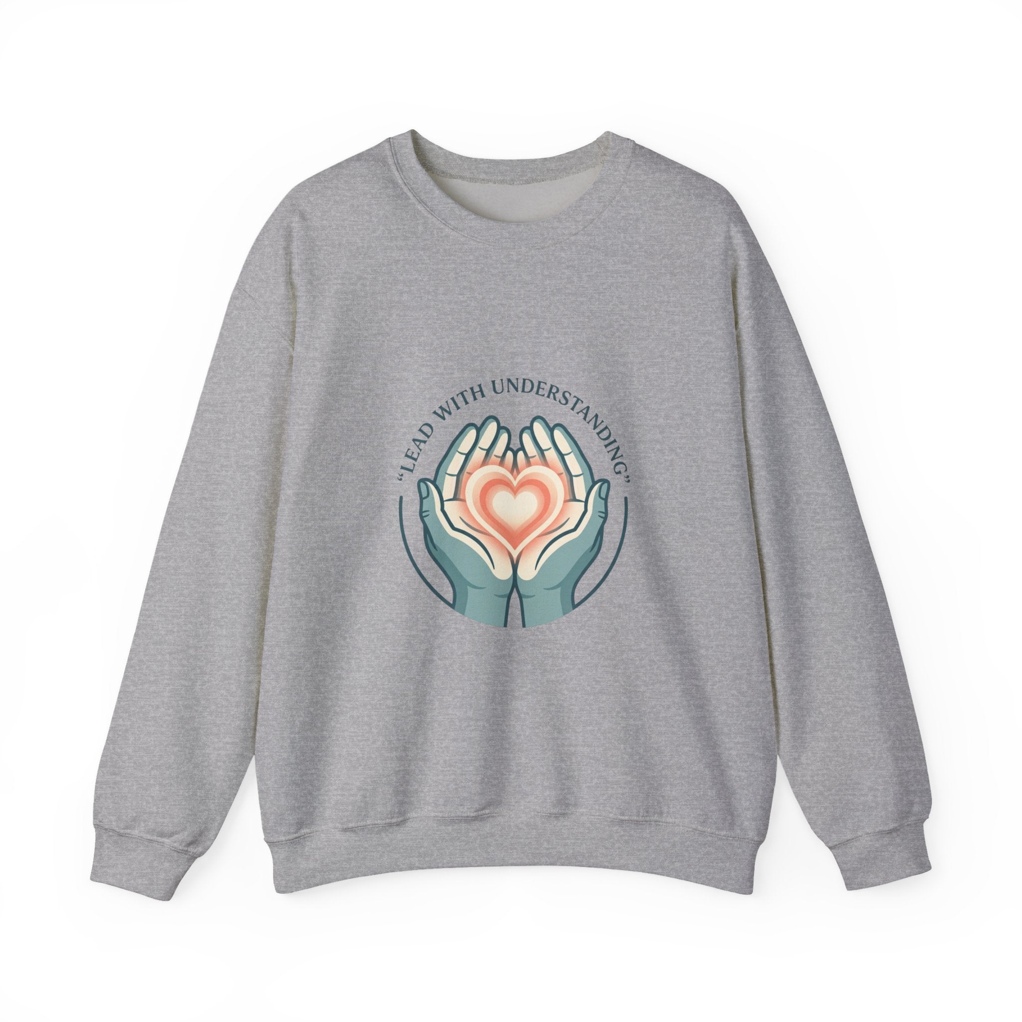 Lead with Understanding Crewneck Sweatshirt | autistic pride, neurodiversity affirming