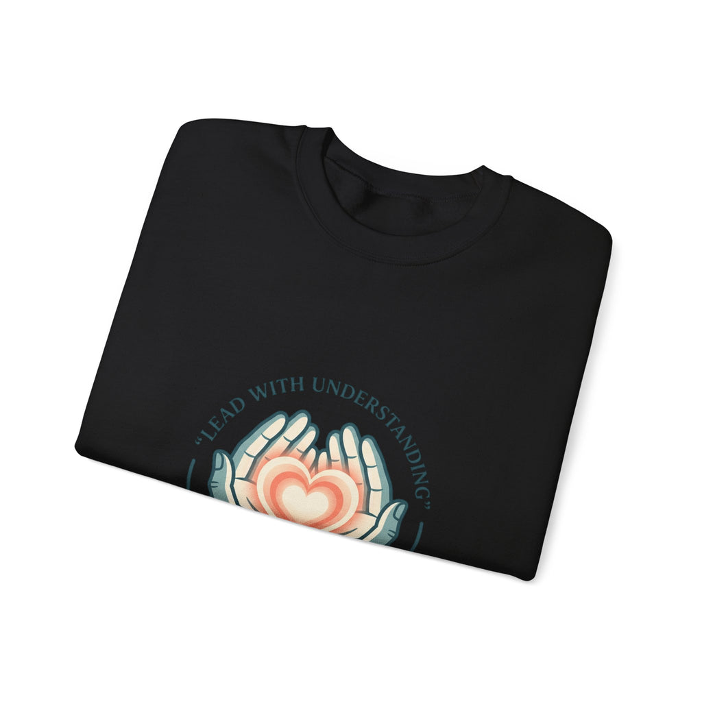 Lead with Understanding Crewneck Sweatshirt | autistic pride, neurodiversity affirming