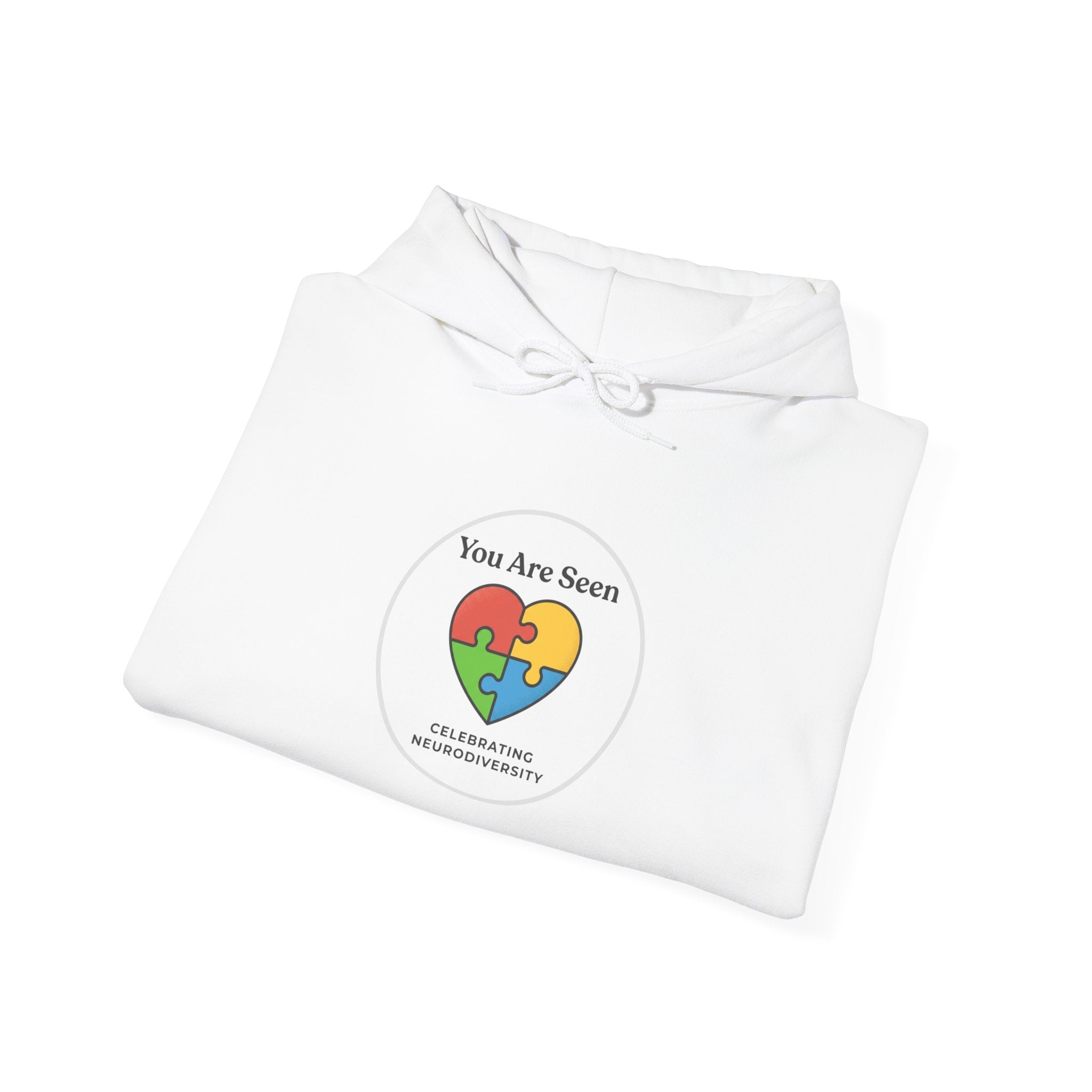 You Are Seen heart puzzle Hoodie | Autistic Pride, Neurodiversity Affirming