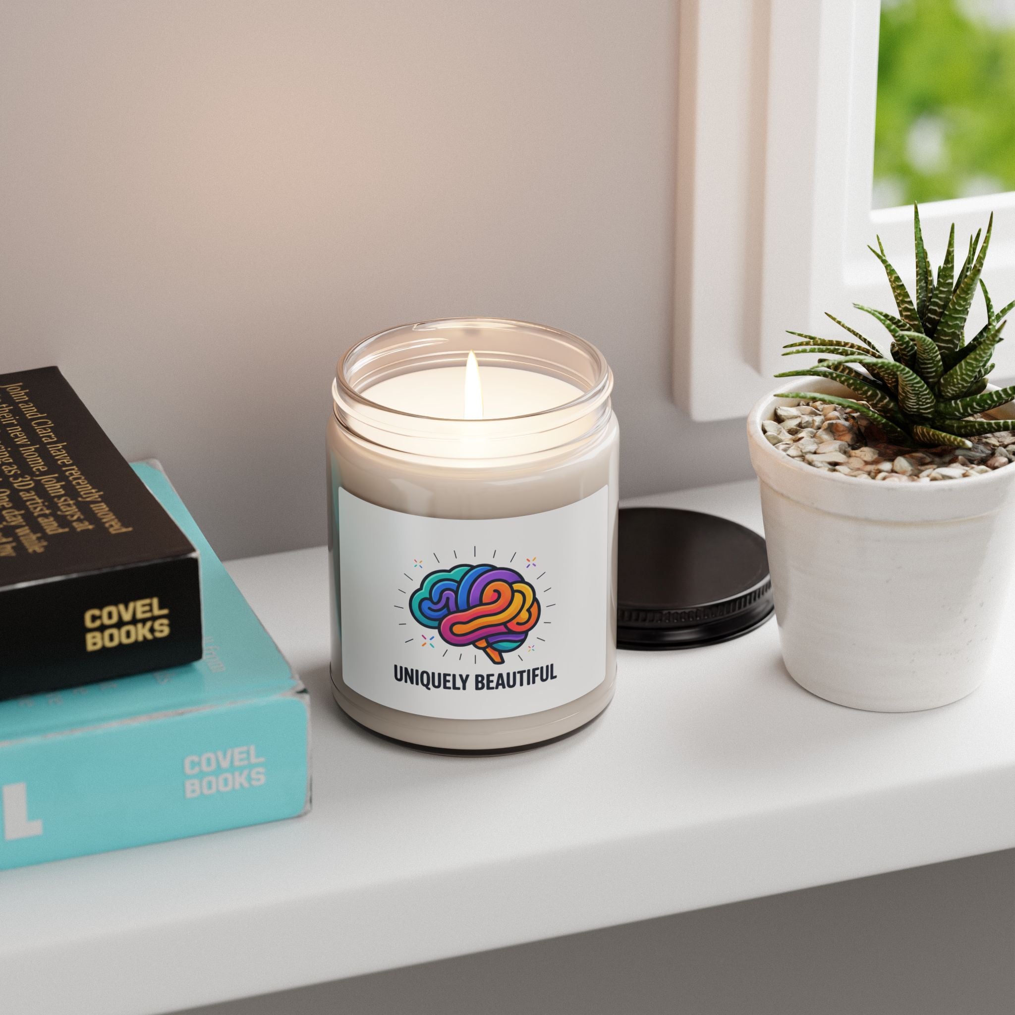 Uniquely Beautiful Soy Candle, Neurodiversity Pride | Sensory-Friendly, Autistic Pride