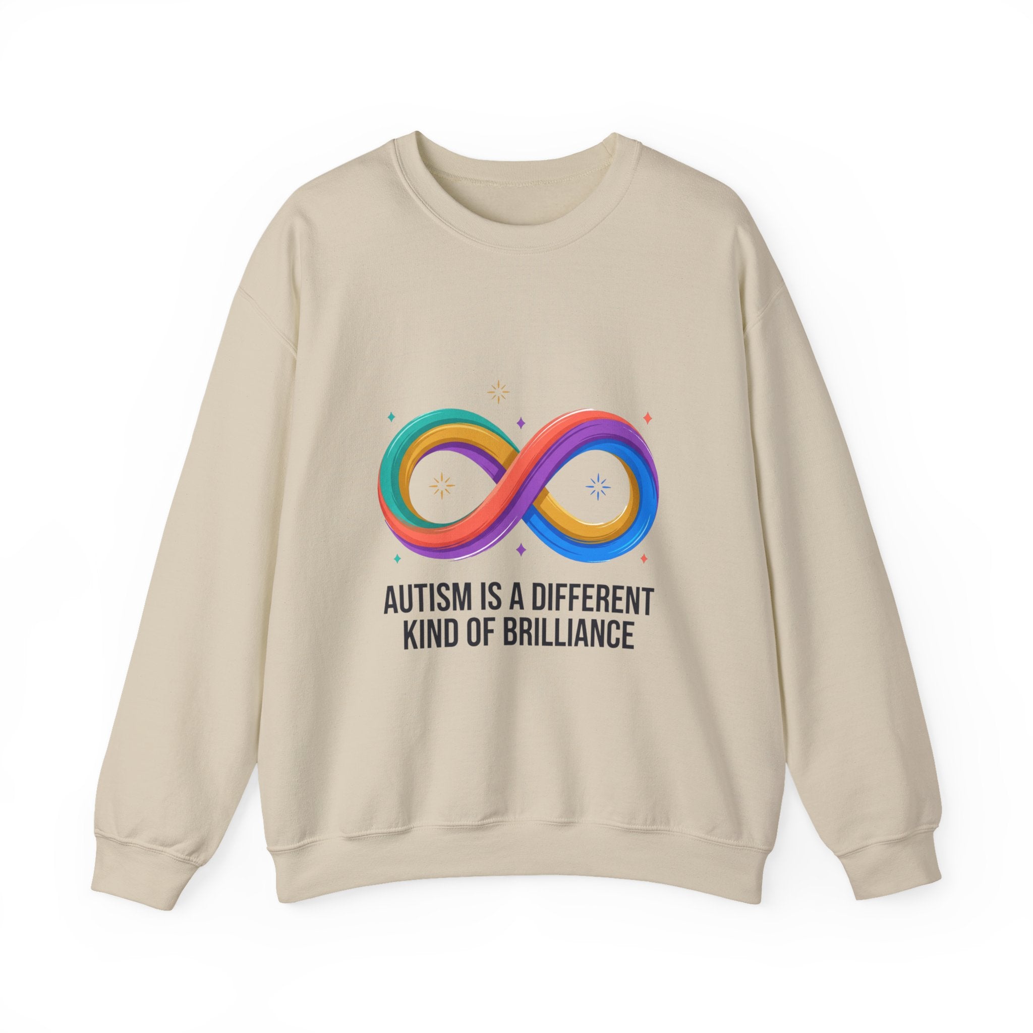 Autism Is a Different Kind of Brilliance Sweatshirt | autistic pride, neurodiversity affirming